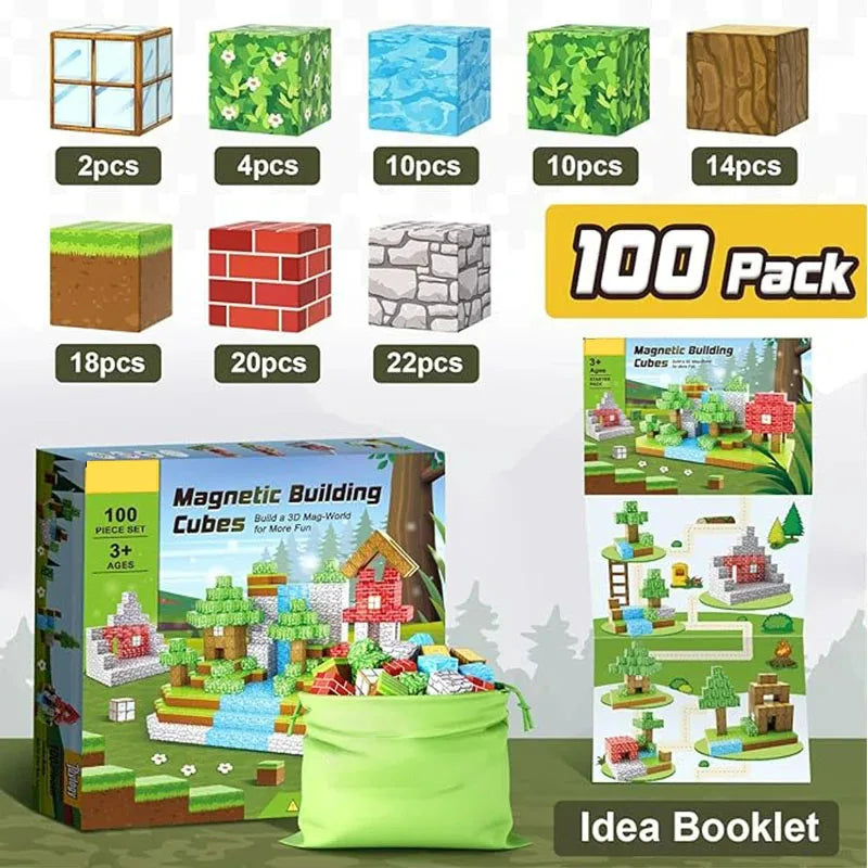 Magnetic Building Block Mine World