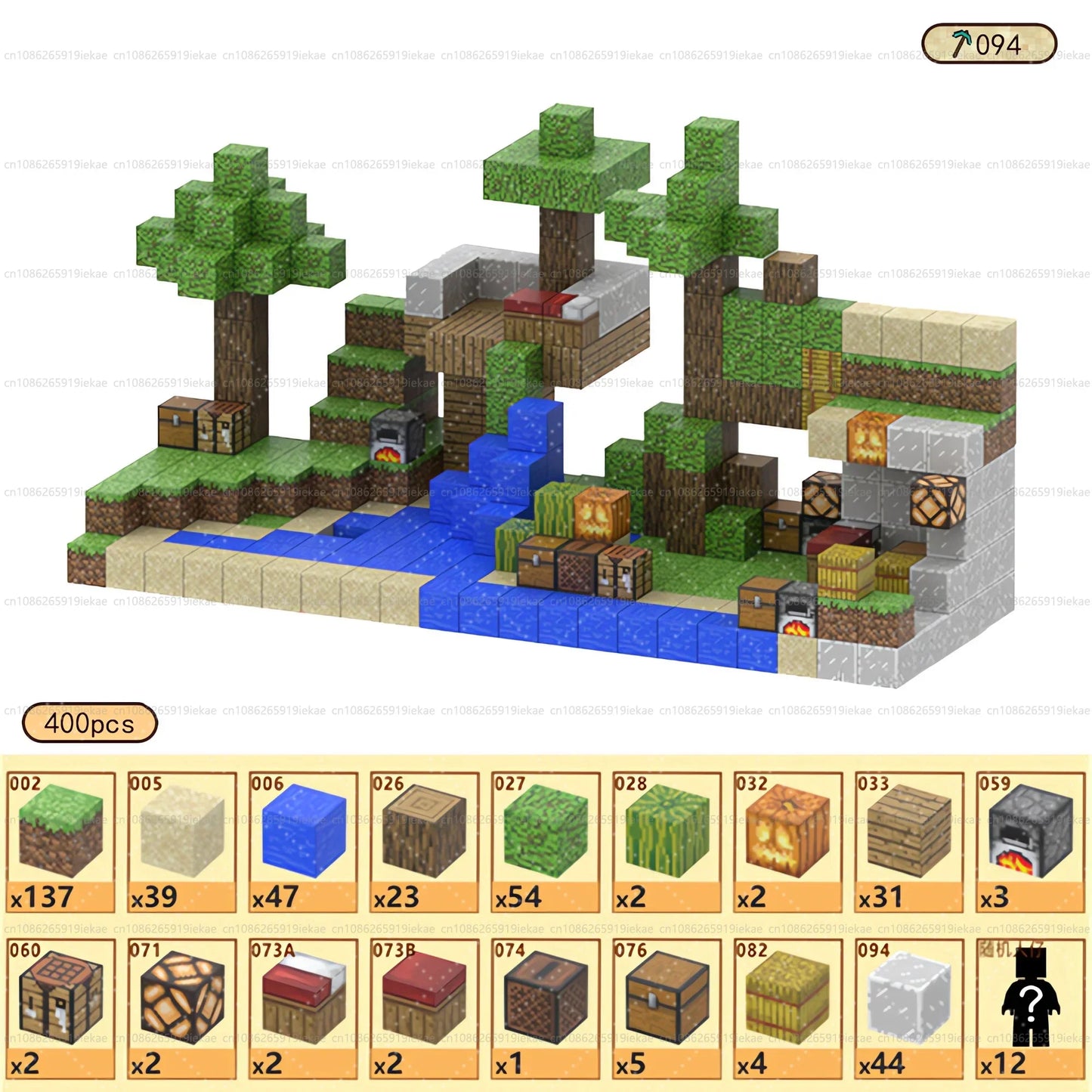 Magnetic Building Block Mine World