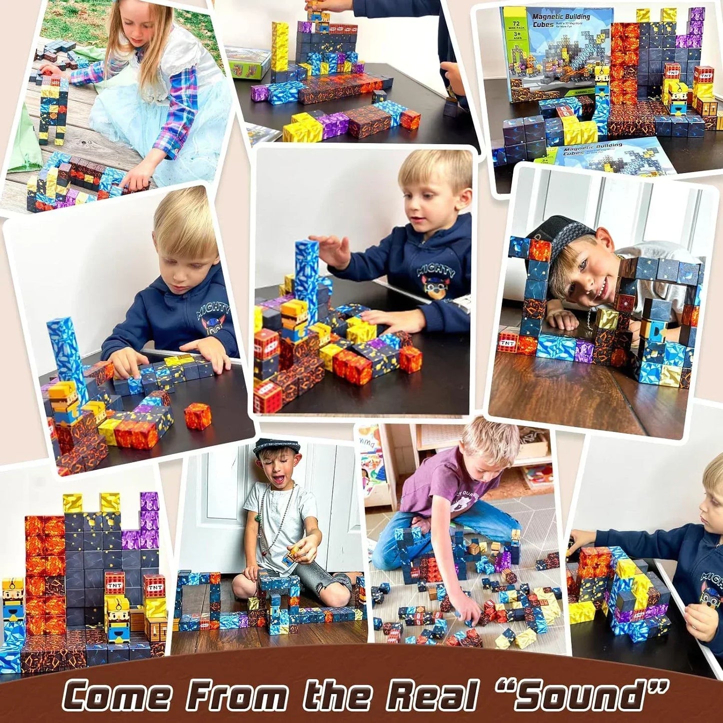 Magnetic Building Block Mine World