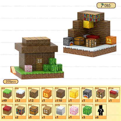 Magnetic Building Block Mine World
