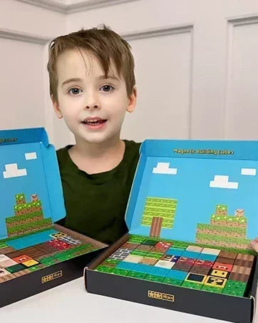 Magnetic Building Block Mine World