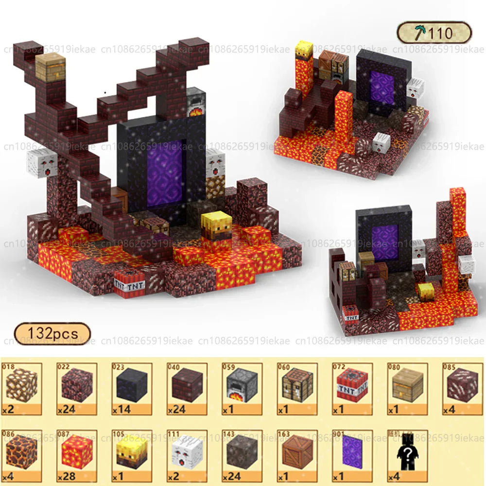Magnetic Building Block Mine World