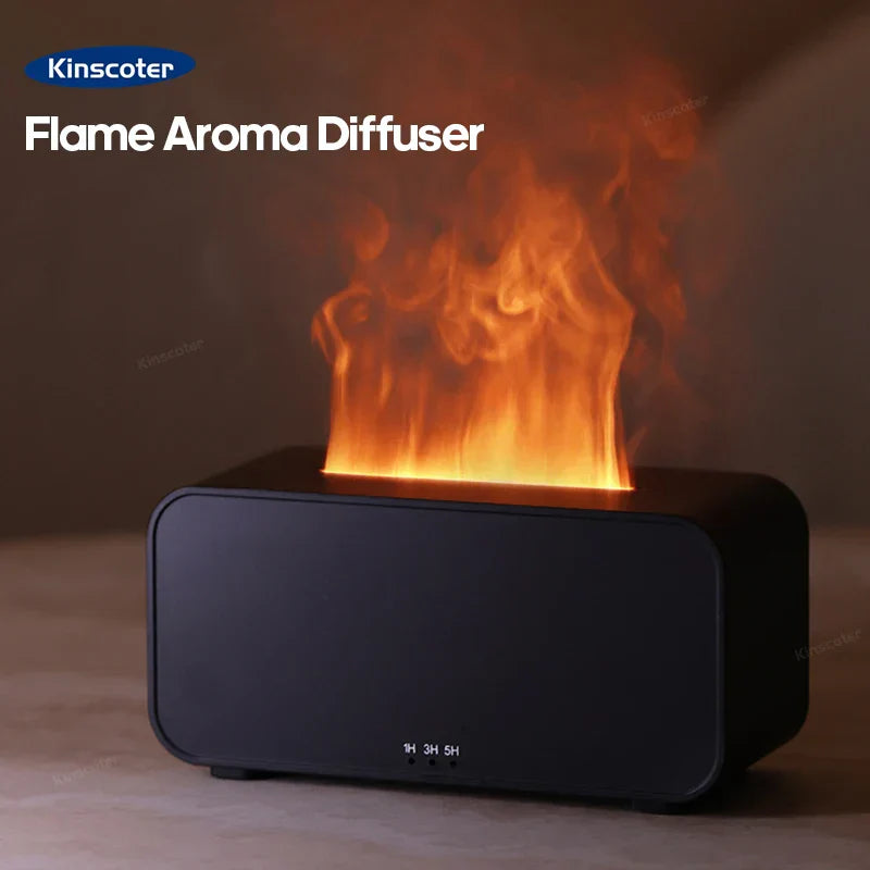 Simulation Flame Aromatherapy Humidifier