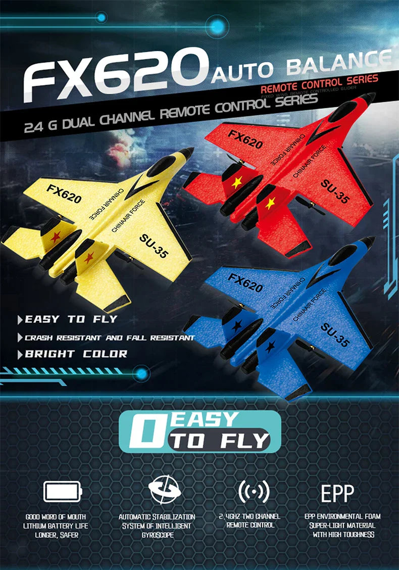 RC Foam Aircraft SU-35 Plane