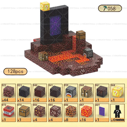Magnetic Building Block Mine World