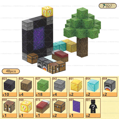 Magnetic Building Block Mine World