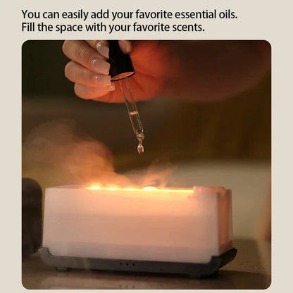 Simulation Flame Aromatherapy Humidifier