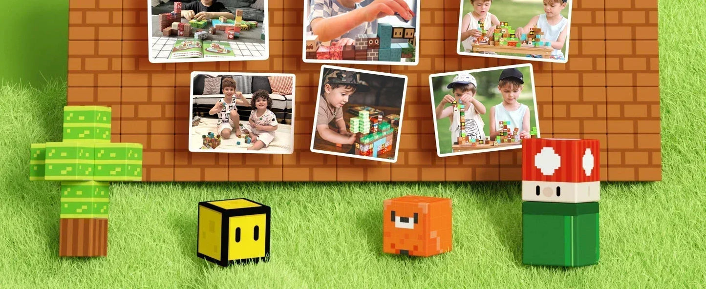 Magnetic Building Block Mine World