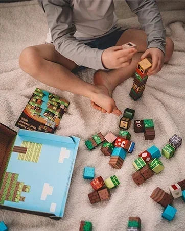 Magnetic Building Block Mine World