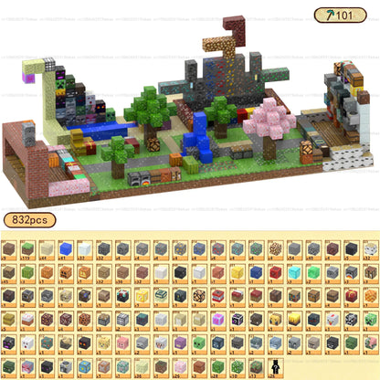 Magnetic Building Block Mine World