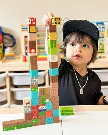 Magnetic Building Block Mine World