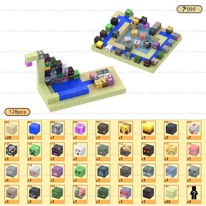 Magnetic Building Block Mine World