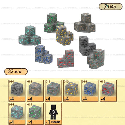 Magnetic Building Block Mine World