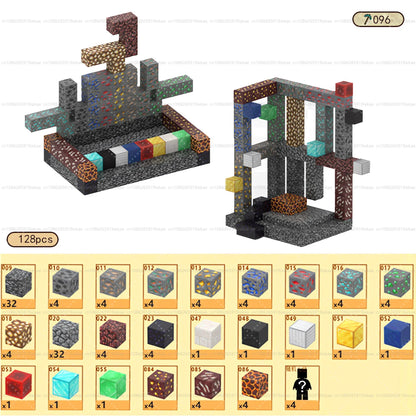 Magnetic Building Block Mine World