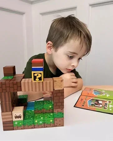 Magnetic Building Block Mine World