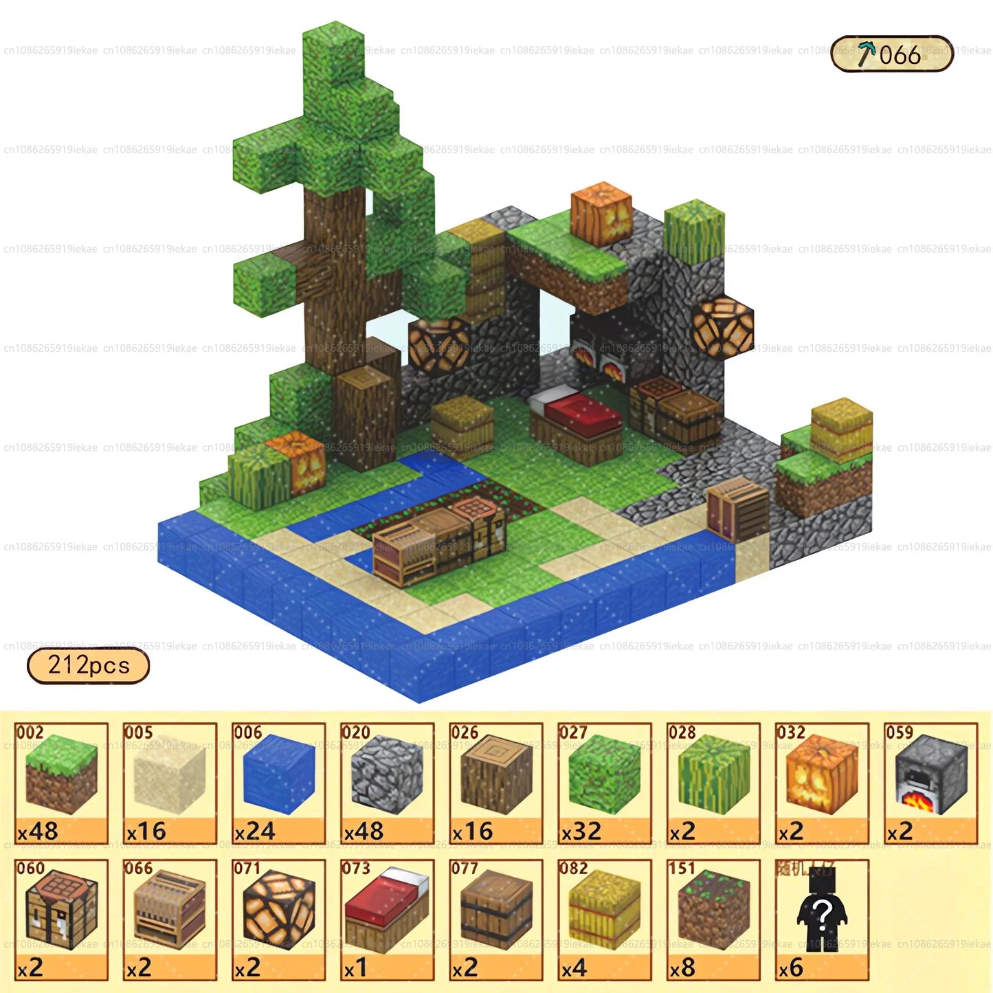 Magnetic Building Block Mine World
