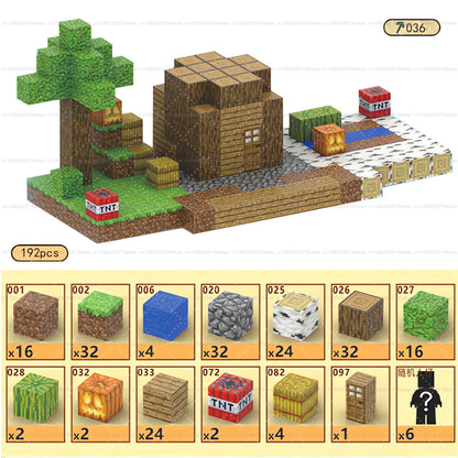 Magnetic Building Block Mine World