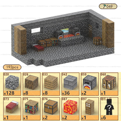 Magnetic Building Block Mine World
