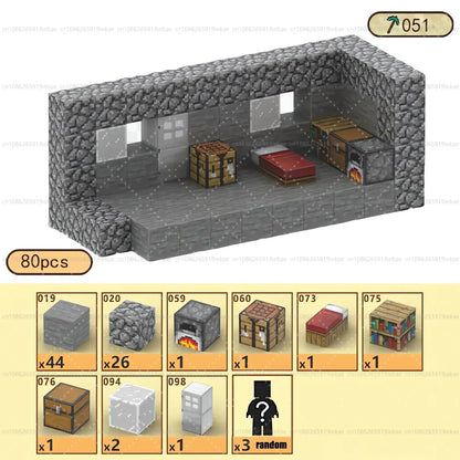 Magnetic Building Block Mine World