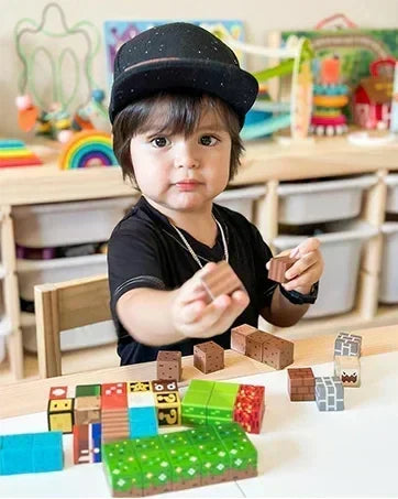Magnetic Building Block Mine World