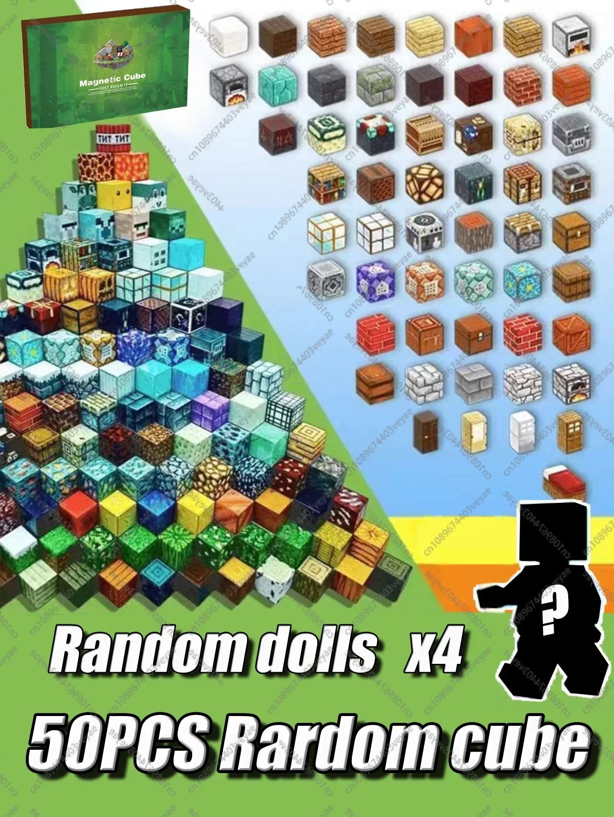 Magnetic Building Block Mine World
