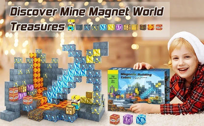 Magnetic Building Block Mine World