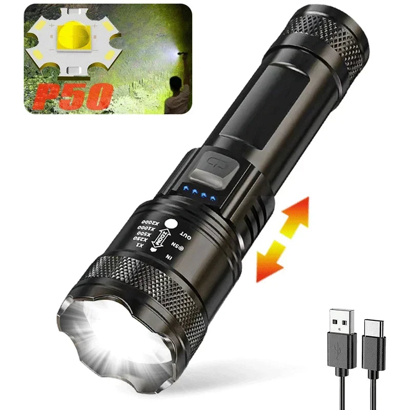 P70 Ultra Bright Tactical Flashlight
