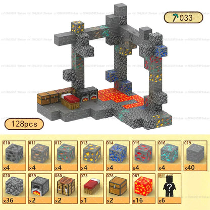 Magnetic Building Block Mine World