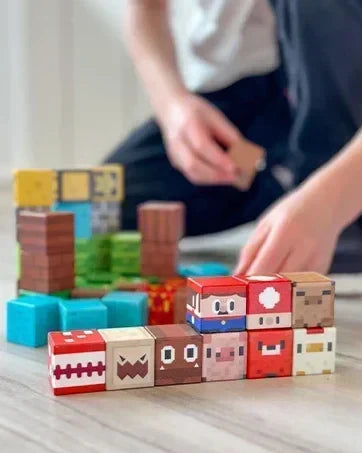 Magnetic Building Block Mine World
